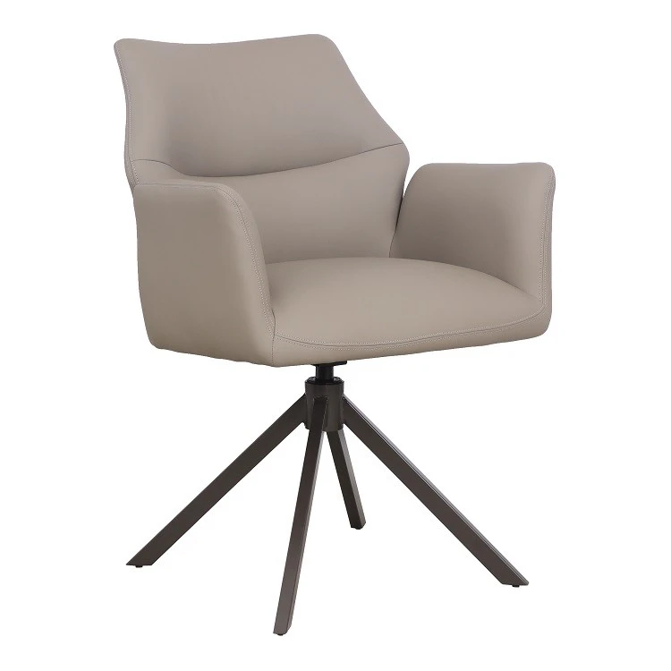 Swivel Leather Arm Chairs-2